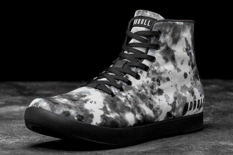 Nobull High-Top Shadow Tie-Dye Canvas Women's Trainers Grey | USA G2063S